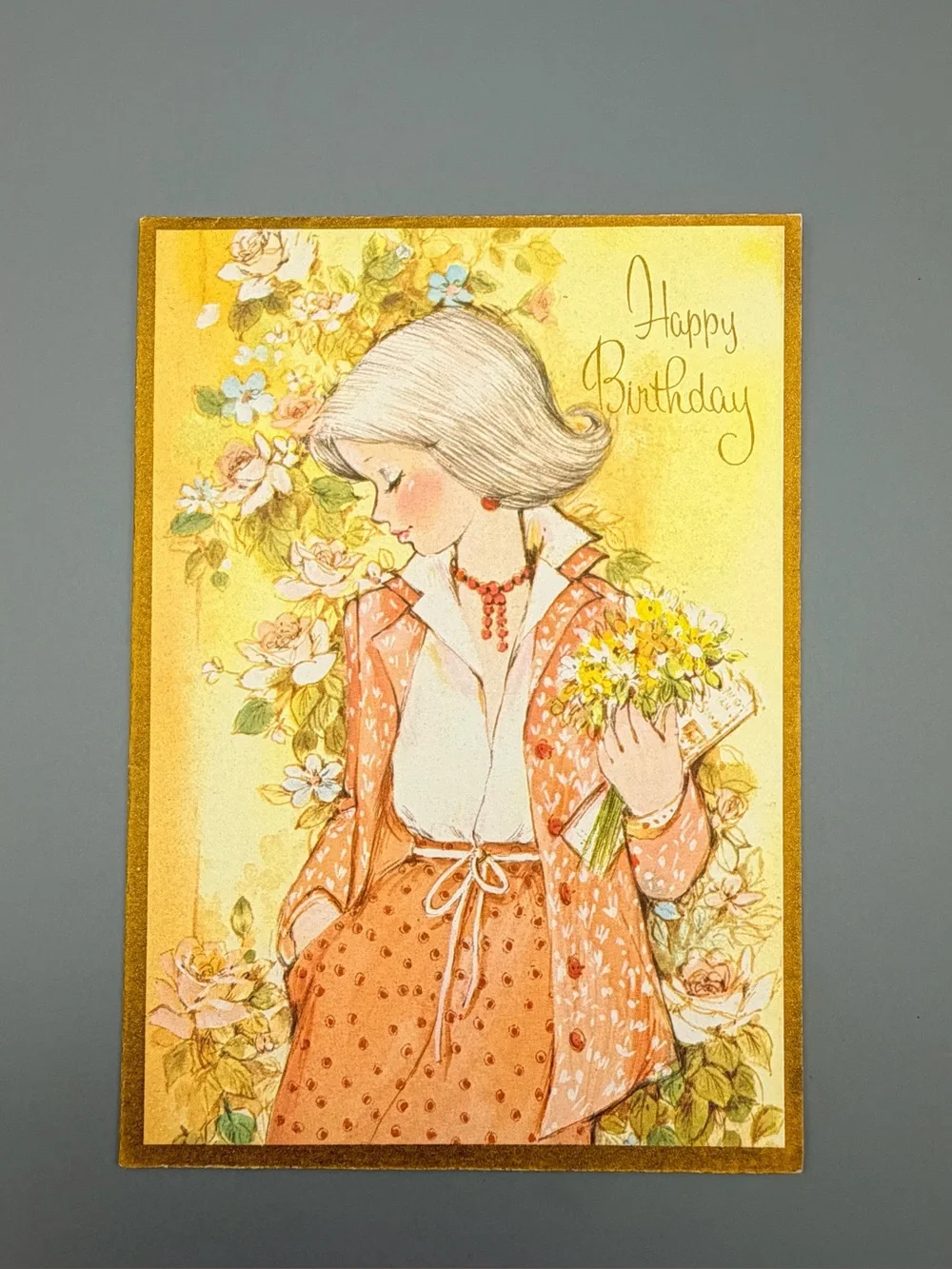 Retro 1970s Birthday Greeting Cards Lot Of 6 Fantusy NOS Very Rare Made In USA